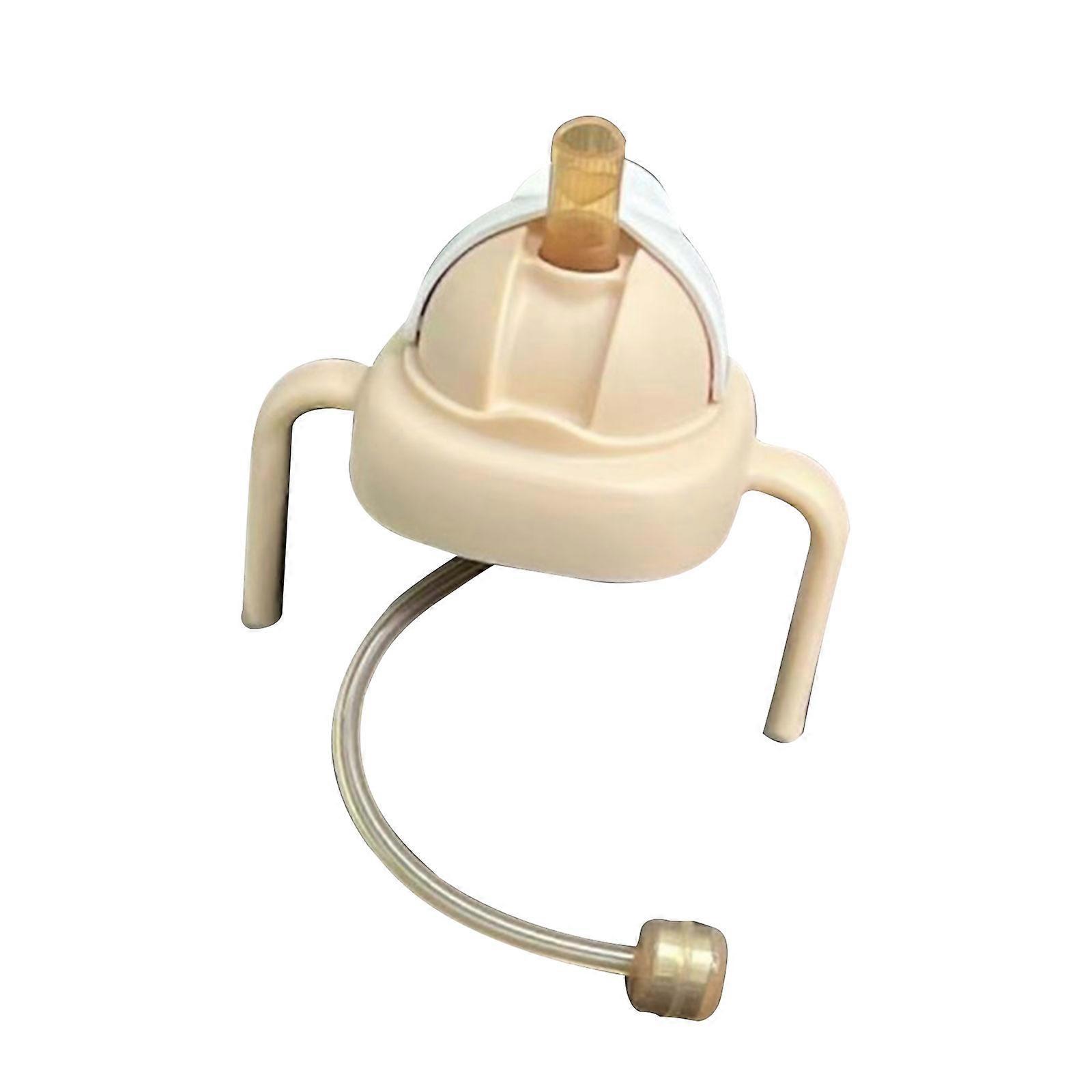 Upgraded Bottle Top Handle set with Straw Accessories Baby Bottle Change to Drink Cup for Square Baby Bottle Pink