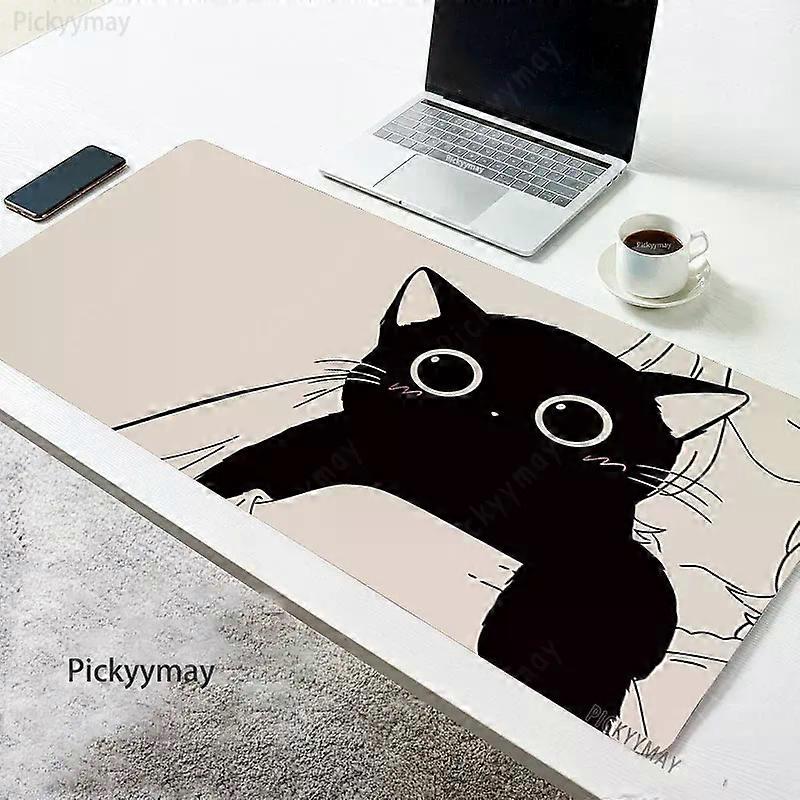 רפידות עכבר גדולות Kawaii צמחים משרדים משטחי עכבר גומי אמנות מחצלת שולחן חברה כרית שולחן חתול חמוד שטיחים למחשב נייד