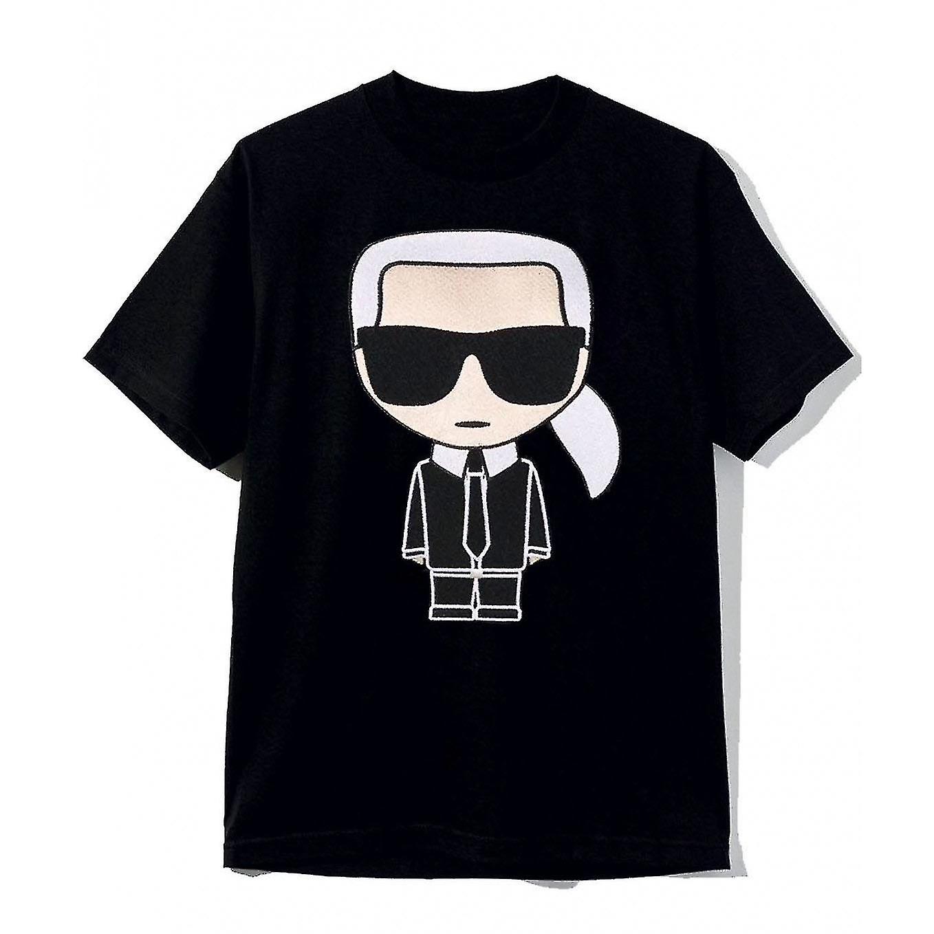 Karl Lagerfeld icónica camiseta negra