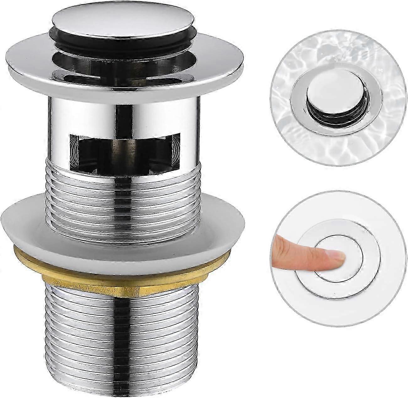 Sink waste with overflow, Concealed sink waste, Universal waste, Chrome