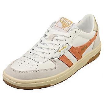 Gola Hawk Womens Fashion Trainers in White Orange