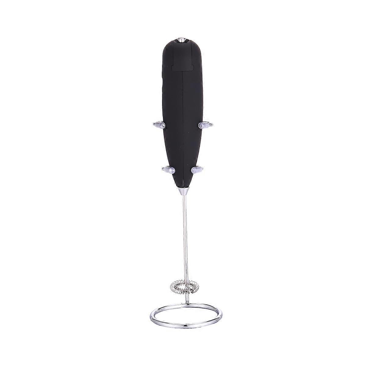 Milk Frother with Stand Handheld Whisk Drink Foamer Mini Blender Mixer for Coffee Frappe Matcha Espr