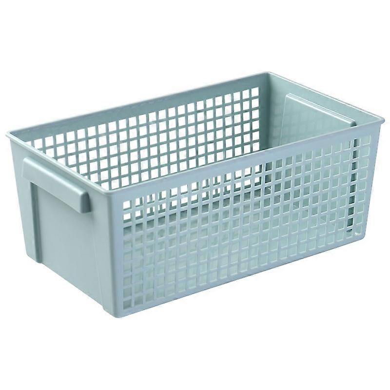 Desktop Snacks & Sundries Storage Basket Rectangular Plastic Storage Basket, Large Large(Llight Green)