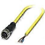 Phoenix Contact 1425115 Sensor Cables/Actuator Cables SAC-4P- 15,0-547/ FS SCO BK, 4 pos Socket Straight M12 to Wire Leads