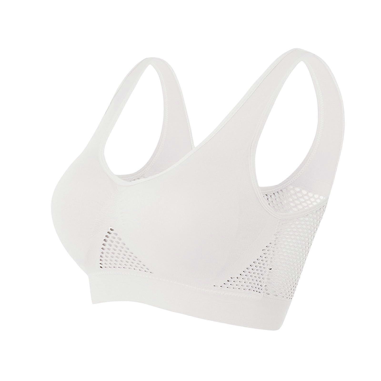 Women's Plus Size Sports Bra High Support No Ring Steel Breathable Soft Daily Bra 4X-Large A Purple Anti-Sagging