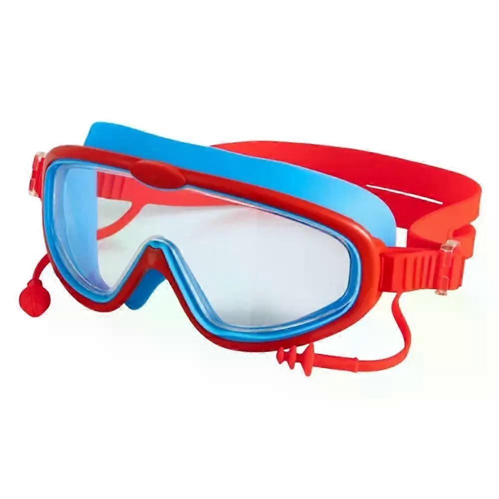 Big Frame Swim Goggles Anti-Fog Wide View Scuba Diving Swimming Glasses with Earplugs for Adult Youth