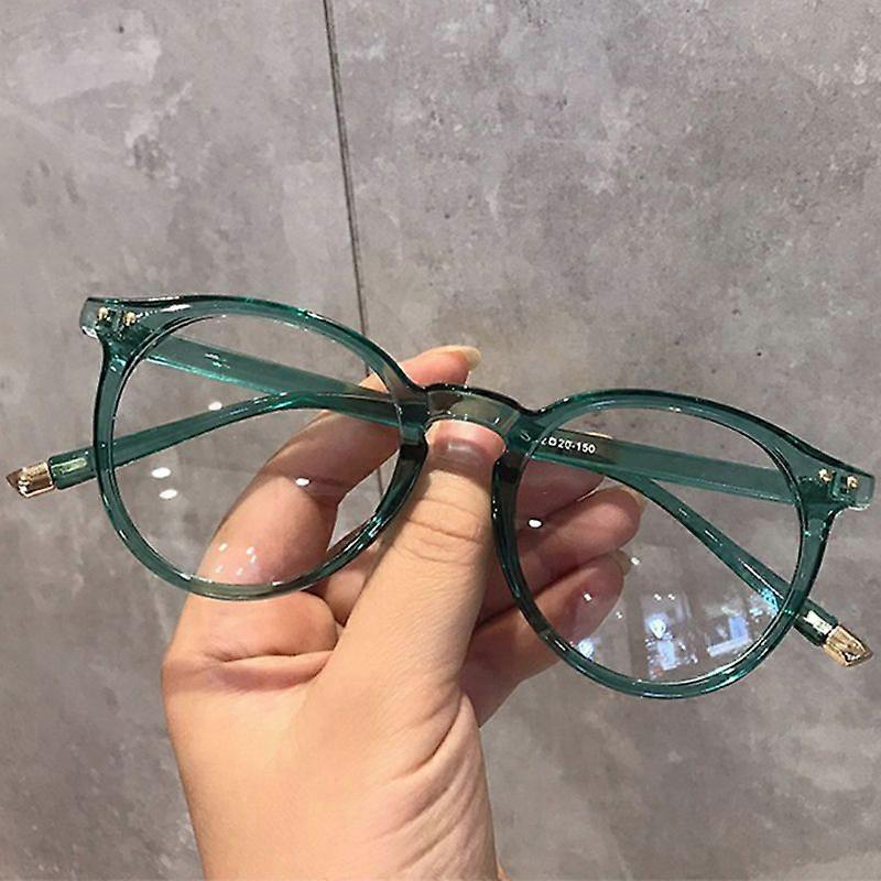 Imwete Fashionable Glasses Frame for Women Vintage Blue Light Computer Men Spectacle Round Optical Eyewear