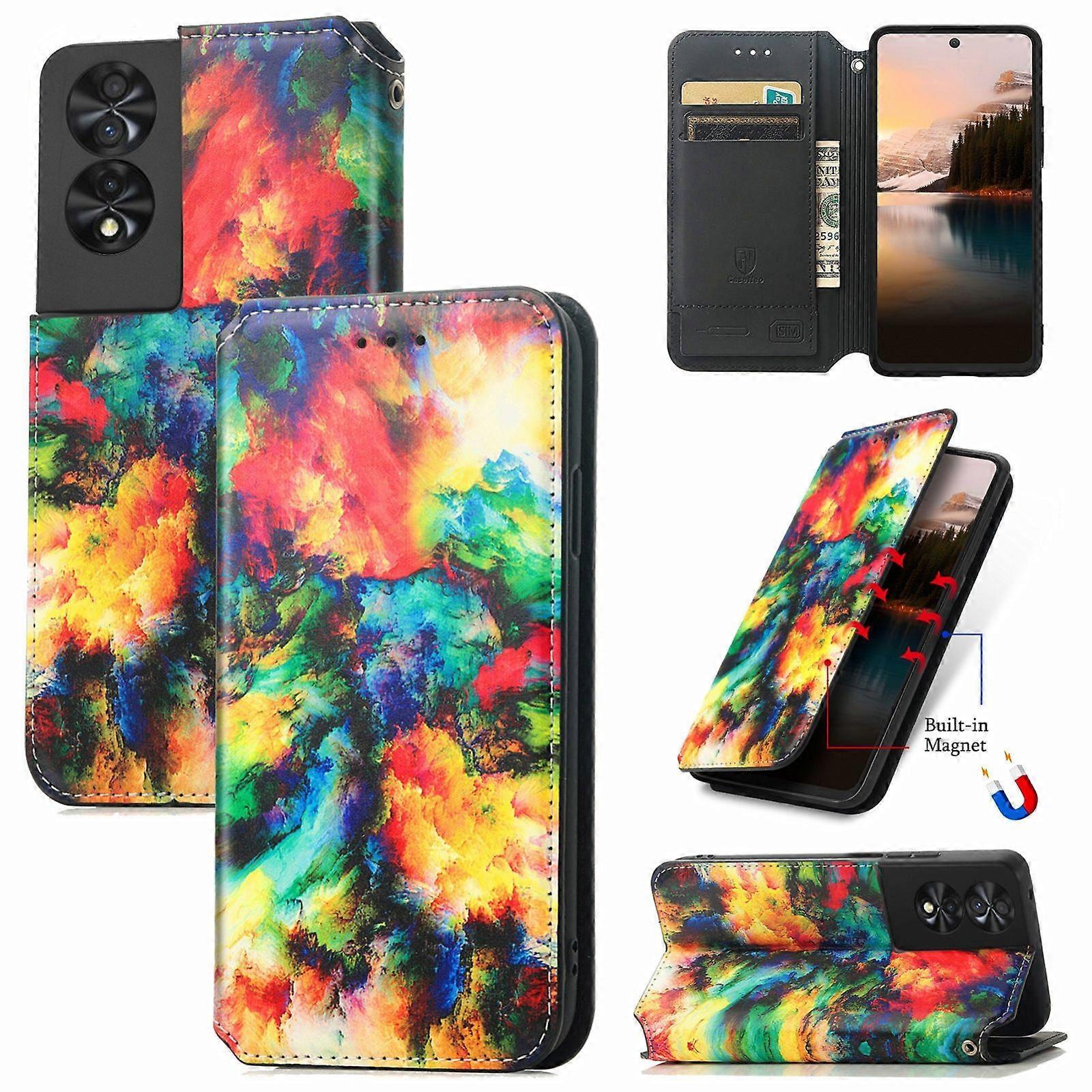 Colorful Leather Case For TCL 40 NXTpaper 5G