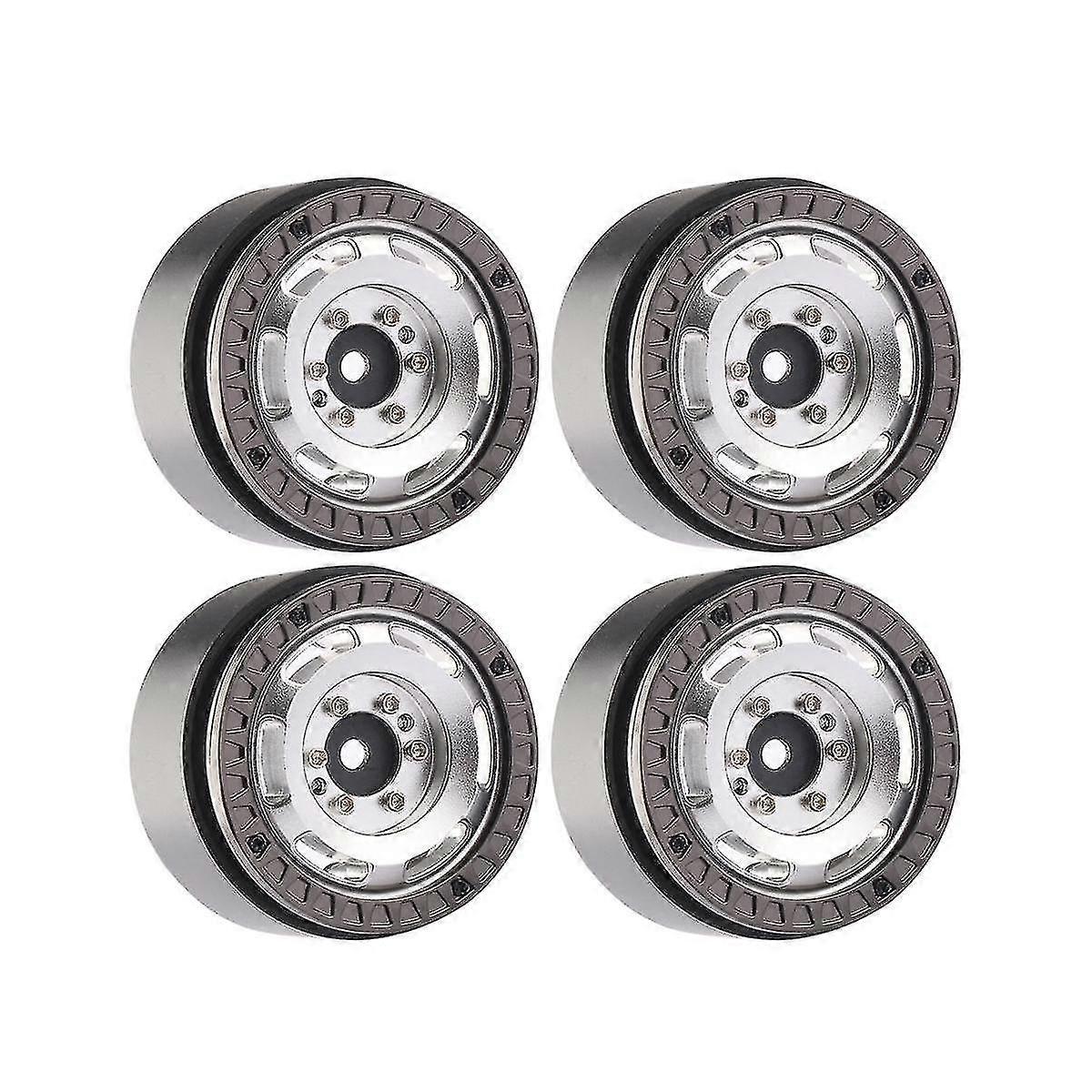4PCS 160g πλήμνη ροδών μεταλλικών Beadlock για 1/18 1/24 RC Crawler
