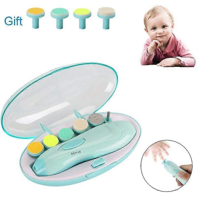 Lebanghui Baby Nail File, μωρό νυχοκόπτες Ηλεκτρικό μωρό κοπτικό νυχιών ασφαλές για νεογέννητο νήπιο ενήλικα δάχτυλα ποδιών Περιποίηση νυχιών Trim Polish Kit 10 Grindin