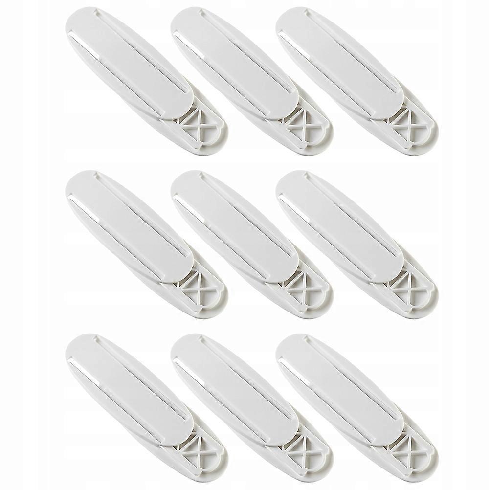 9 Pairs Of Holeless Socket Holders For Wall Mounting