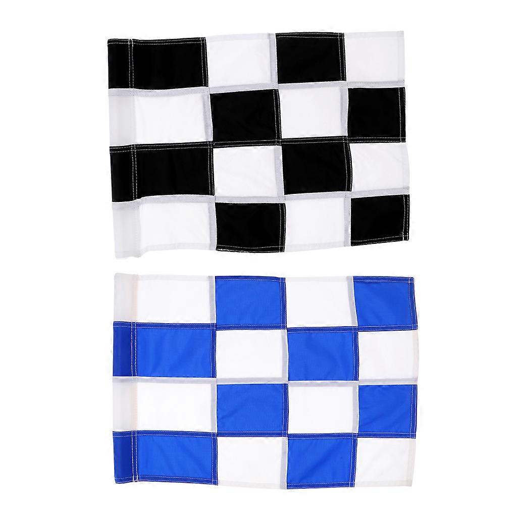 Set Of 2pcs Golf Solid Practice Flags With Tube