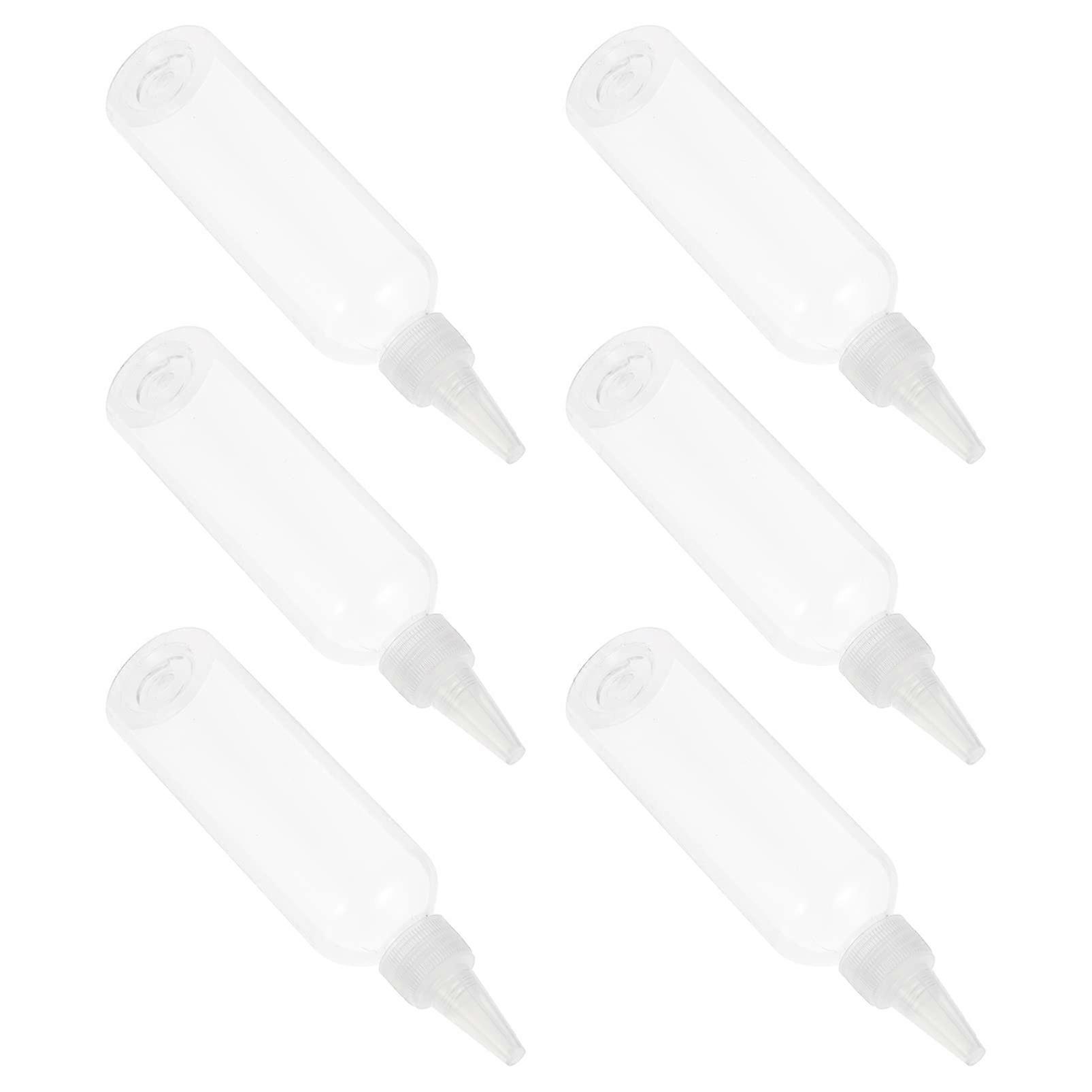 20pcs 120ml Squeeze Bottles Pointed Mouth Mini Sauce Dispenser Bottles for Shampoo Lotion Arts Crafts