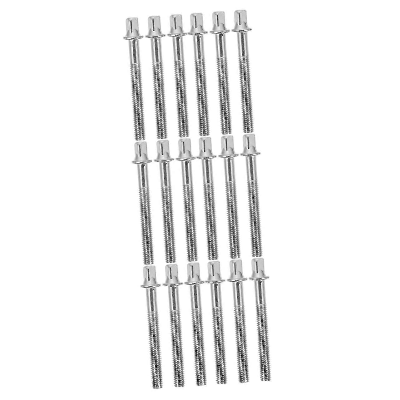 18 Pcs Drum Accessory Kit Tension Rods Mounting Screws Drum Tension Screws Ref: 6701