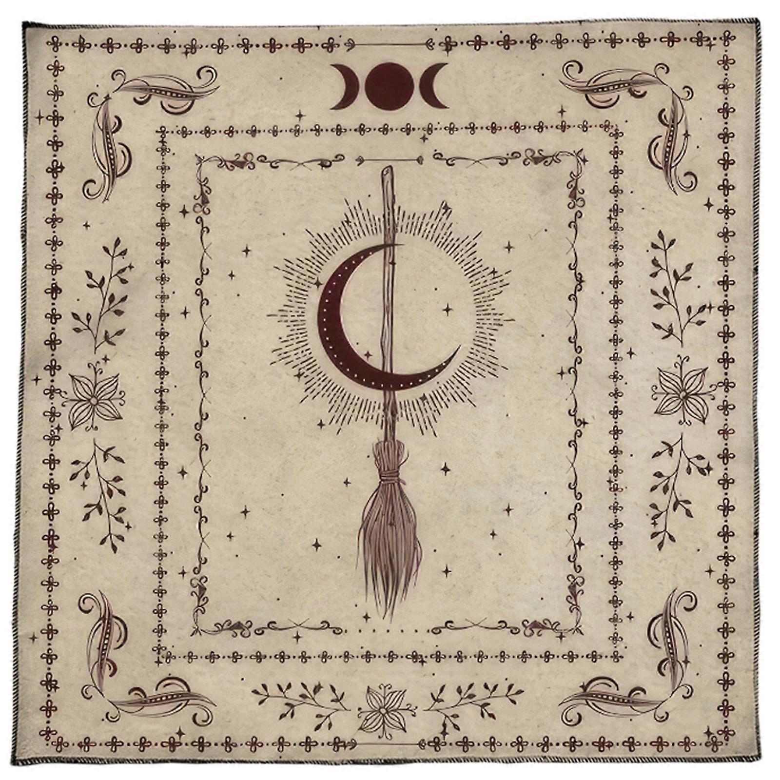 Astrology Tarots Table Altar Cloth Metaphysical Board Mat Pendulums Divinations Altar Tablecloth Board Game Cards Pad 370 75x75cm