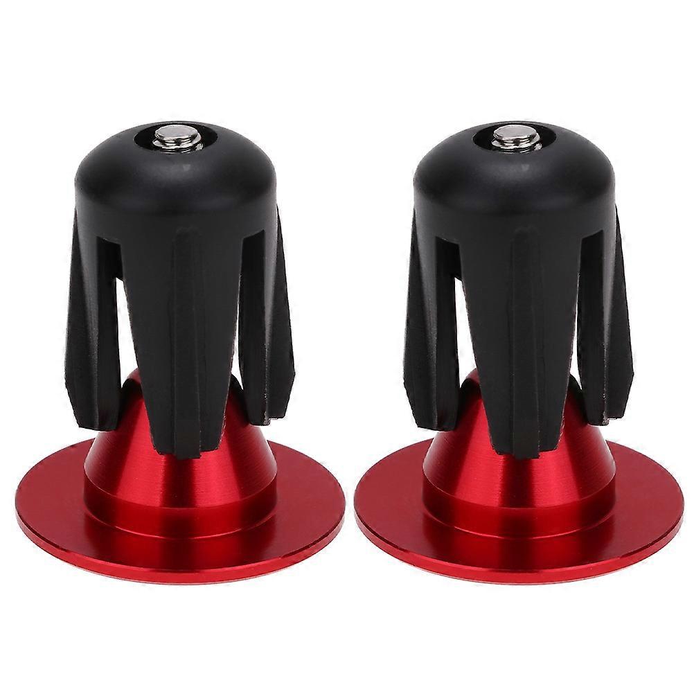 Aluminum Alloy Bike Handlebar End Caps for Mountain Bikes – Durable, Stylish Red Design, Easy Installation