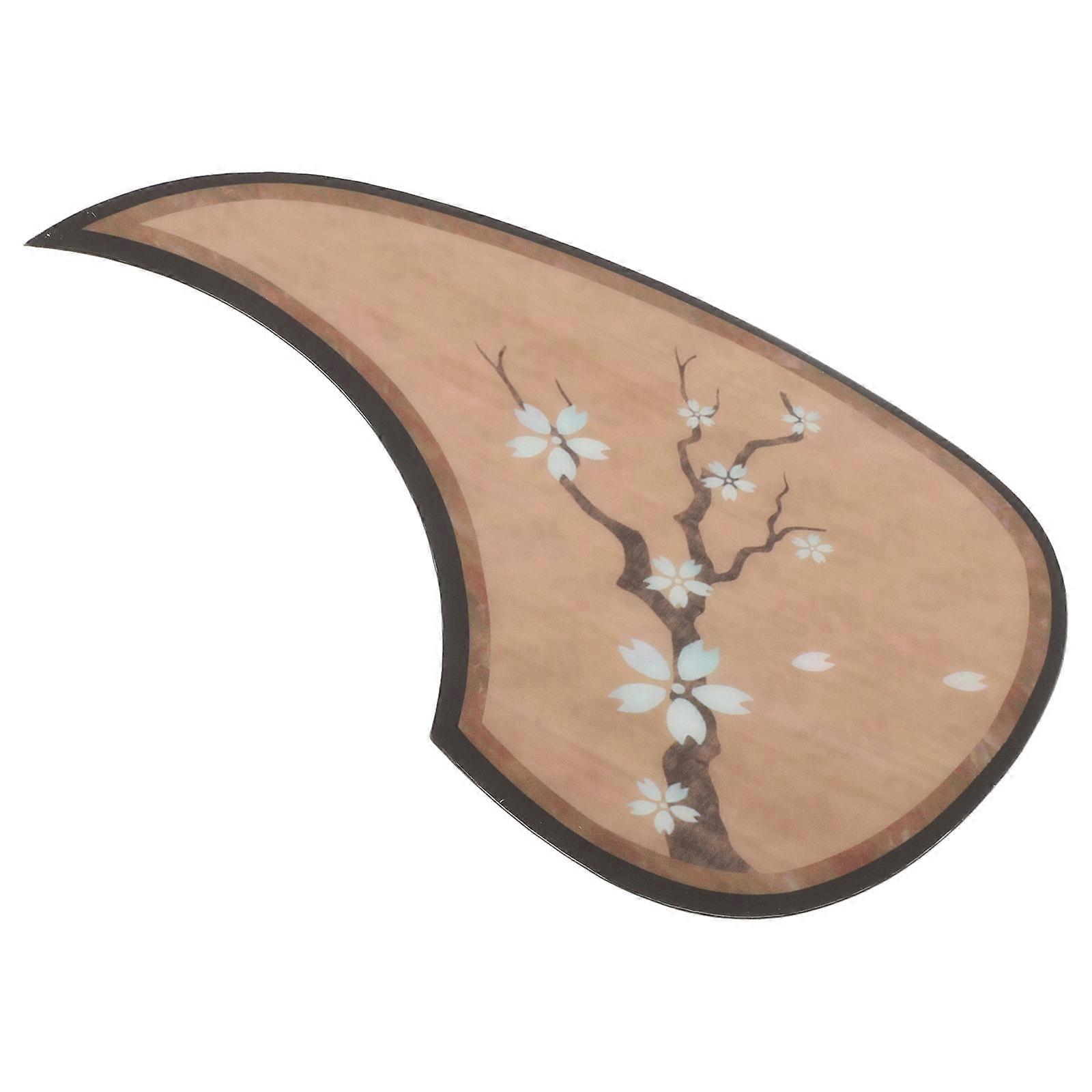 Self Adhesive Acoustic Guitar with Cherry Blossom Teardrop Design for Durable Scratch Protection and Easy Installation