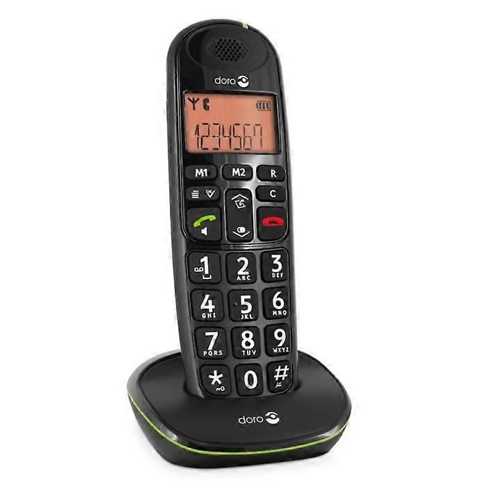 Doro PE 100W Schwarzes Schnurlostelefon
