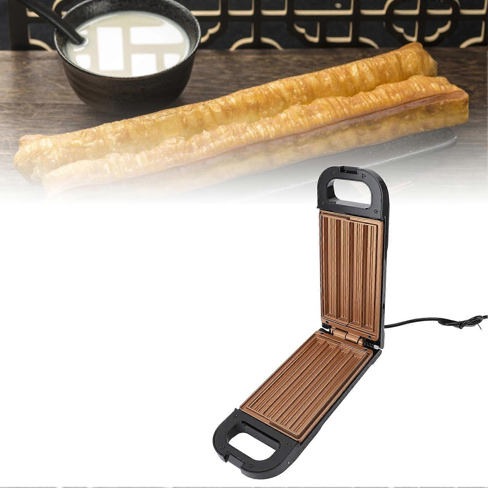 Elektrisk Churro Maker Machine 850W Dubbelsidig Värme Nonstick Enkel rengöring Multifunktions Churro Maker för Våffelpinne US Plug 110V 