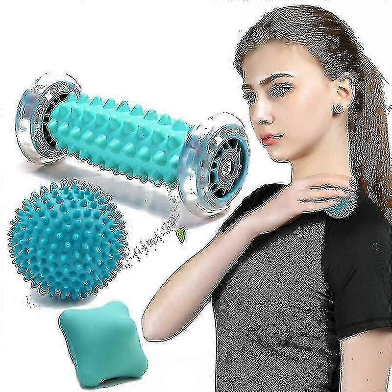 Fitness Relaxation Ball for Muscle Relief, Hand Shake Ball, Sole Peanut Membrane Ball in Sky Blue Color