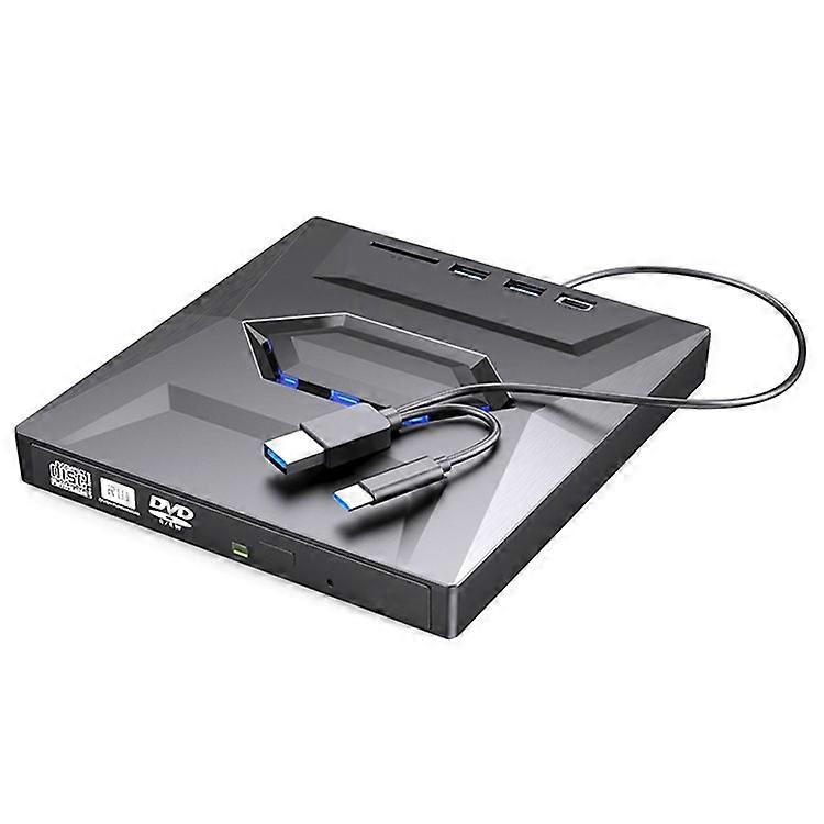 B21-Y Multi-Function 5-in-1 Laptop Type-C DVD Recorder Optical Drive 3.0 USB External Mobile DVD Burner
