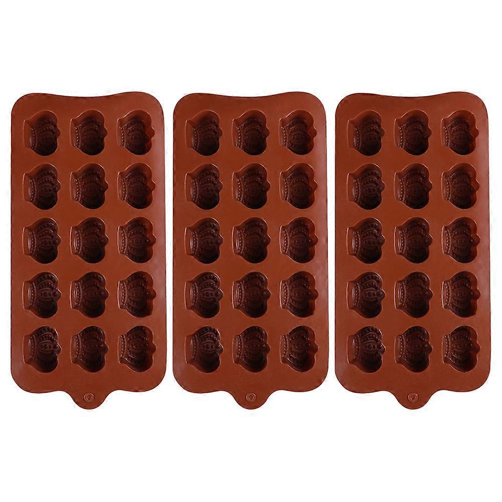 3pcs Non Stick Silicone Candy Molds Set for Chocolate, Jelly, Ice, and Cake Decoration – Lightweight, Easy Demoulding Baking Tools for Home and