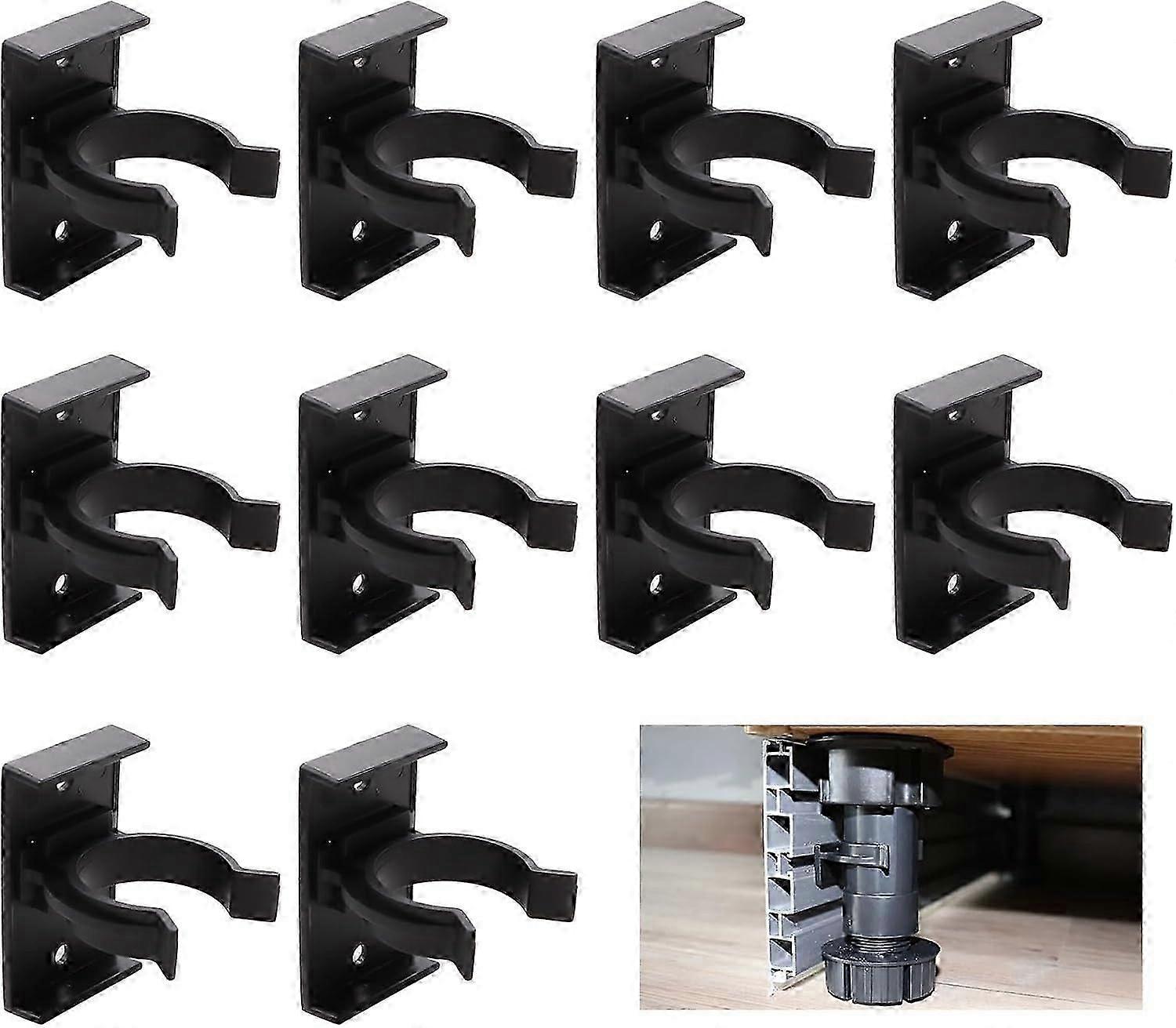 Kitchen Plinth Clips (10 Pieces) for Sofas, Tables, Beds, TV Cabinets - Clip Holder Fixing