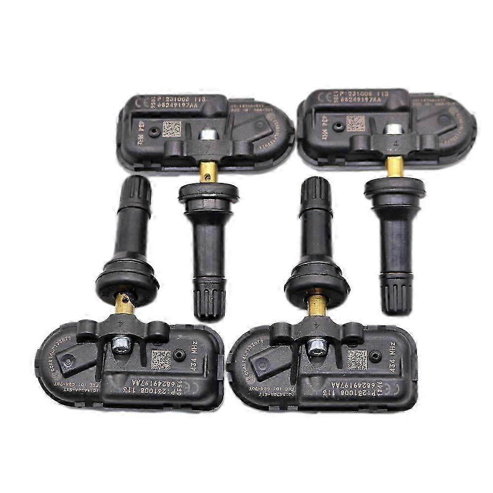 (4) TPMS Sensor 68249197AA for Dodge RAM 1500/2500/3500 2014-2018