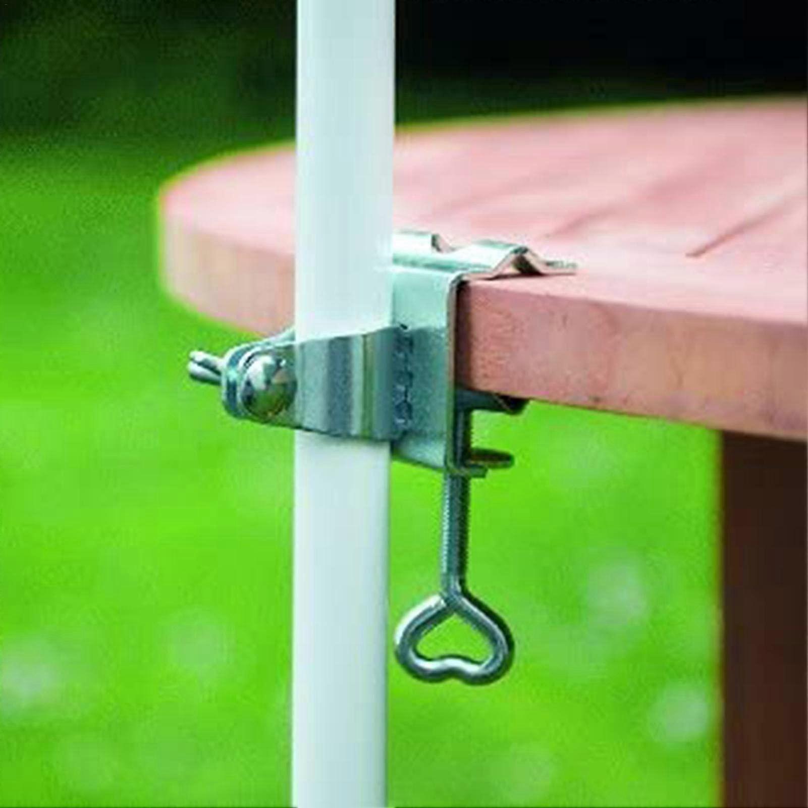Table Clamp for Parasols, Parasol Holder, Balcony Railing, Balcony Railing or Table, Umbrella Stand for Balcony and Patio Ref: 2786
