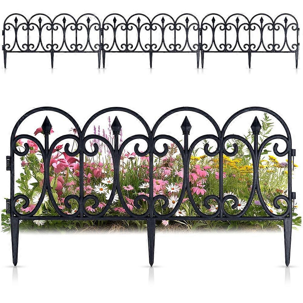 Čierny záhradný plot 60x33 cm 4 ks.