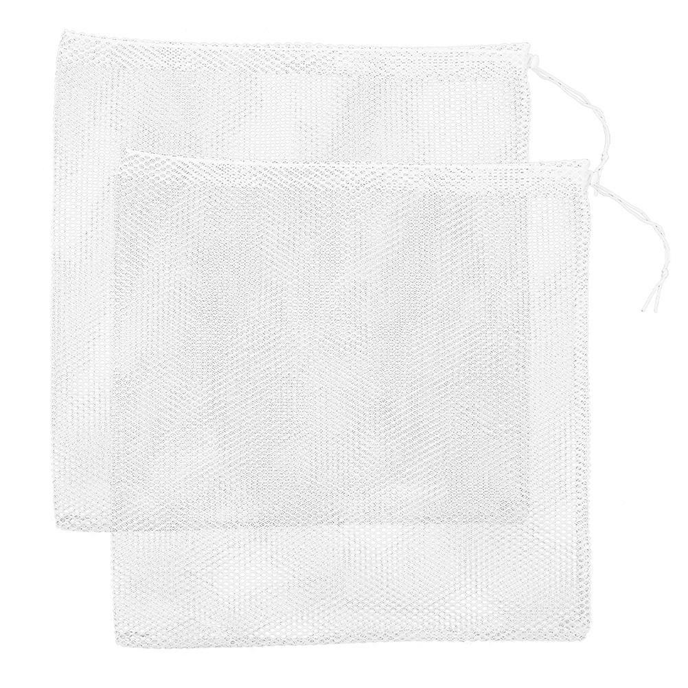 2pcs Durable Pump Filter Bags with Drawstring Mesh for Aquarium Water Pumps – Easy Installation & Cleaning