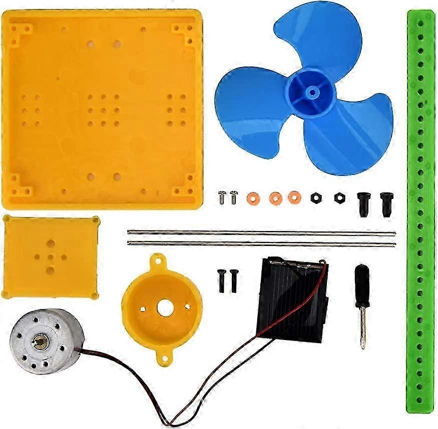 Mini Solar Power Generator Kit with Fan Model Toy for DIY Projects, Solar Generator Experimental Setup for Educational Purposes