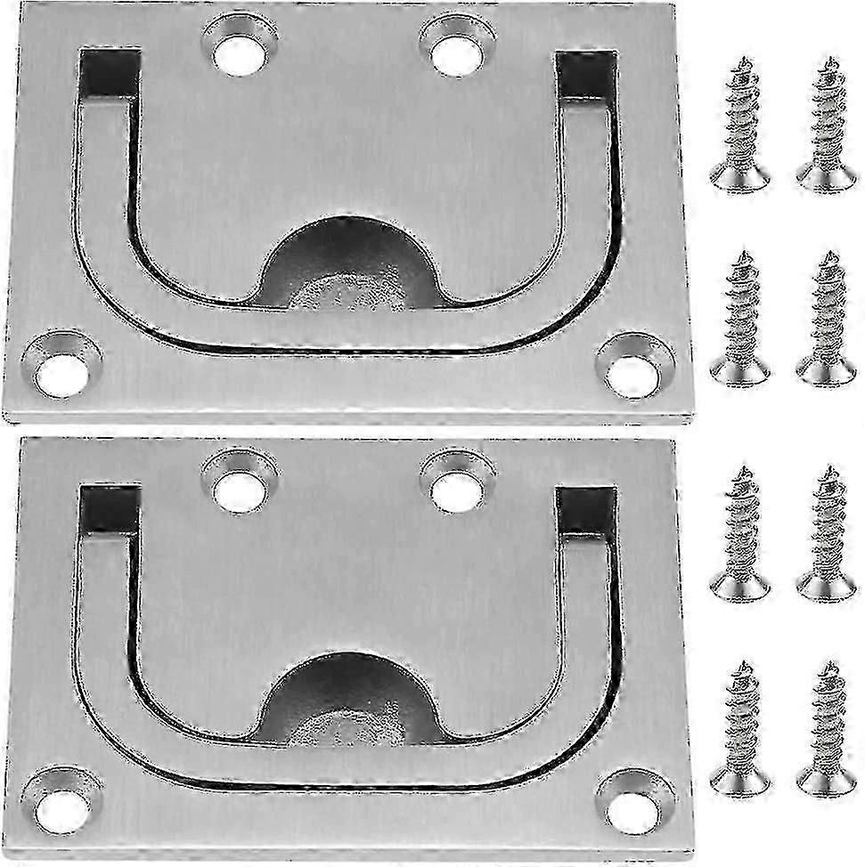 2 Pack Boat Flush Hatch Stainless Steel Marine Handle Boat Recessed Hatch