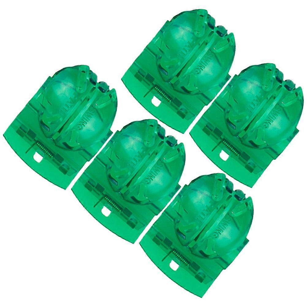 Golf Ball Marker Stencil Alignment Tool Plastic Beginners Golfing Sports Practice 6.00X4.40X3.50CM Green 5Pcs