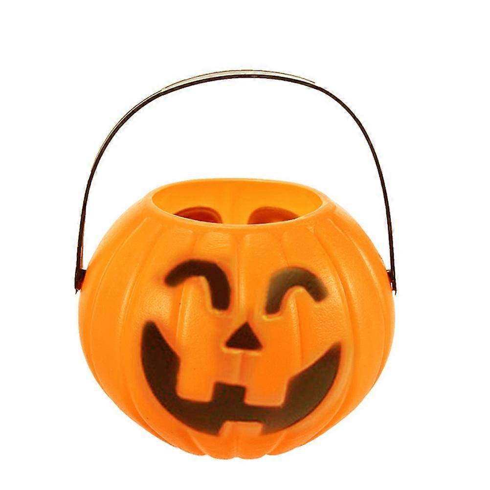 Bucket For Halloween Candy Pumpkin Candy Holder Table Centerpiece 4.3 4.3 3.5In 5Set
