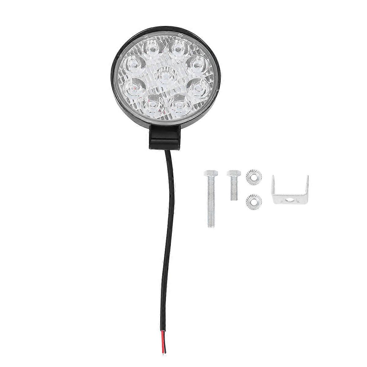 Round Work Lamp 27W 9-Lamp for Boat Operators with Advanced Aluminum Heat Sink IP67 Waterproof 1Set