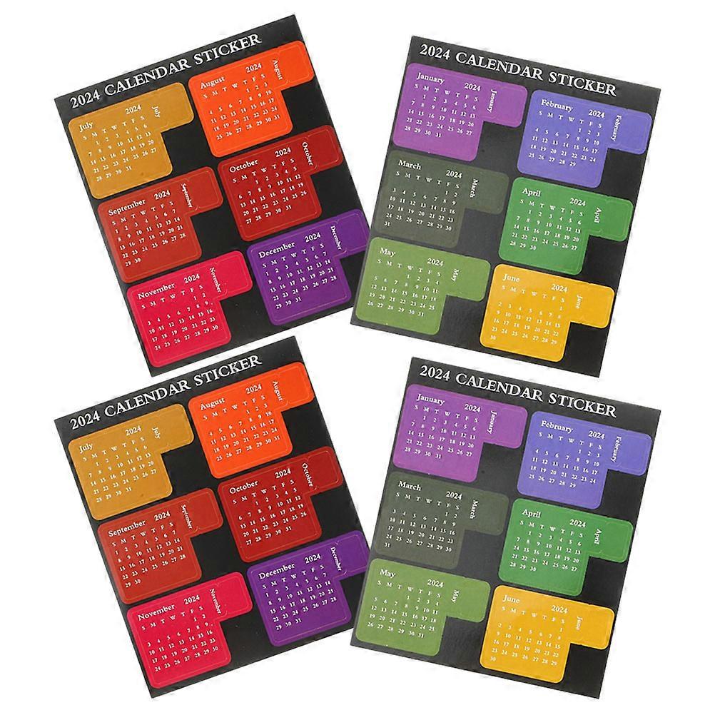 Stickers For Planner Calendar Index Stickers Assorted Color Office Use Writing Information 4 Sheets