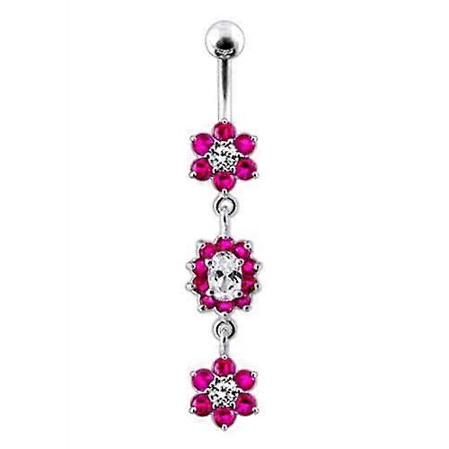Trippel Blommor Juvelprydda Dinglande Magring