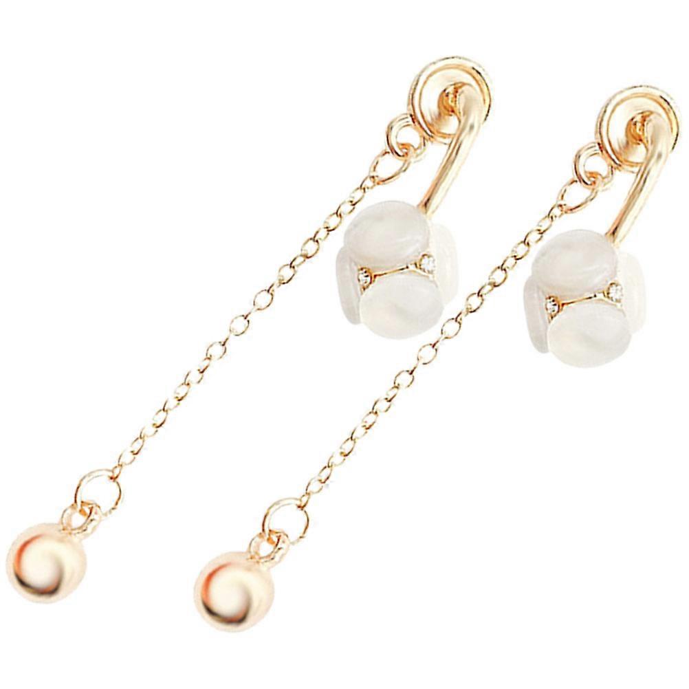 Here's a refined and professional product description based on your input:

 

**Elegant Cat's Eye Dangle Earrings for Women – Lightweight Threader
