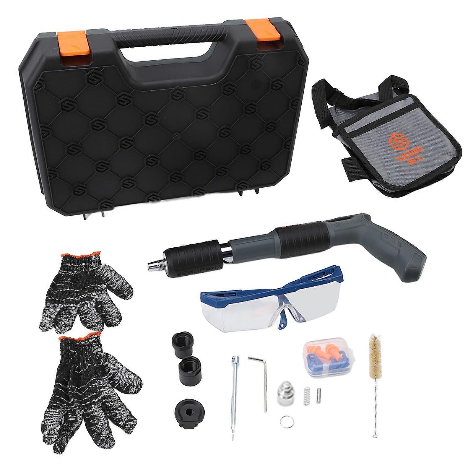 Manual Nailing Machine, Soundproof, Portable, Mini Electric Wall Fixing Tool for Concrete and Red Brick Walls