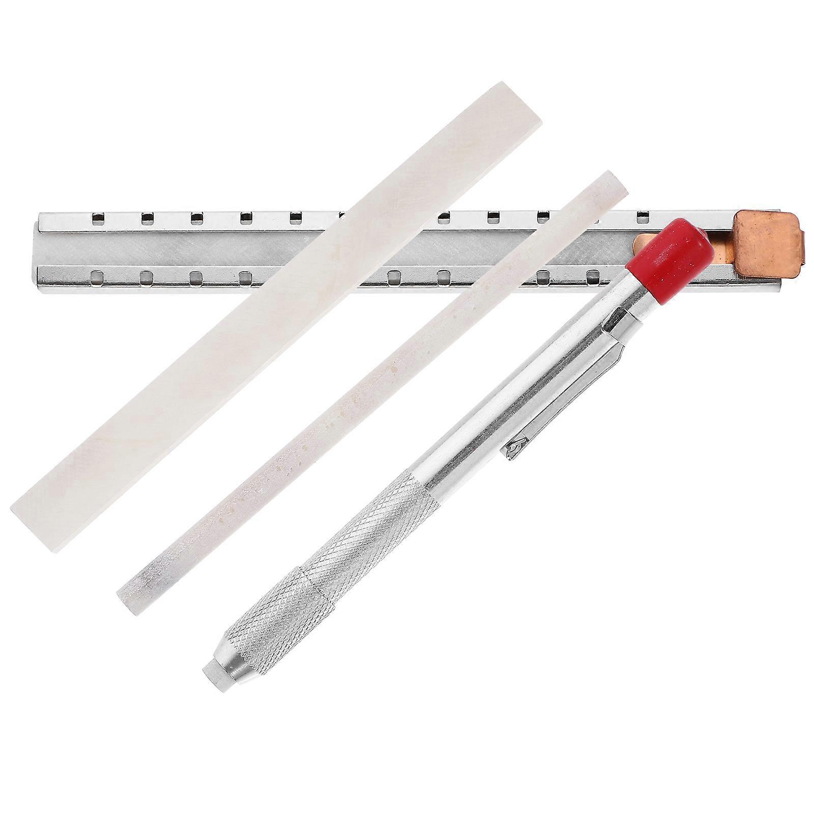 White Soapstone Pen Set for Storage Made of Iron Assorted Color Small and Light with Smooth Surface
