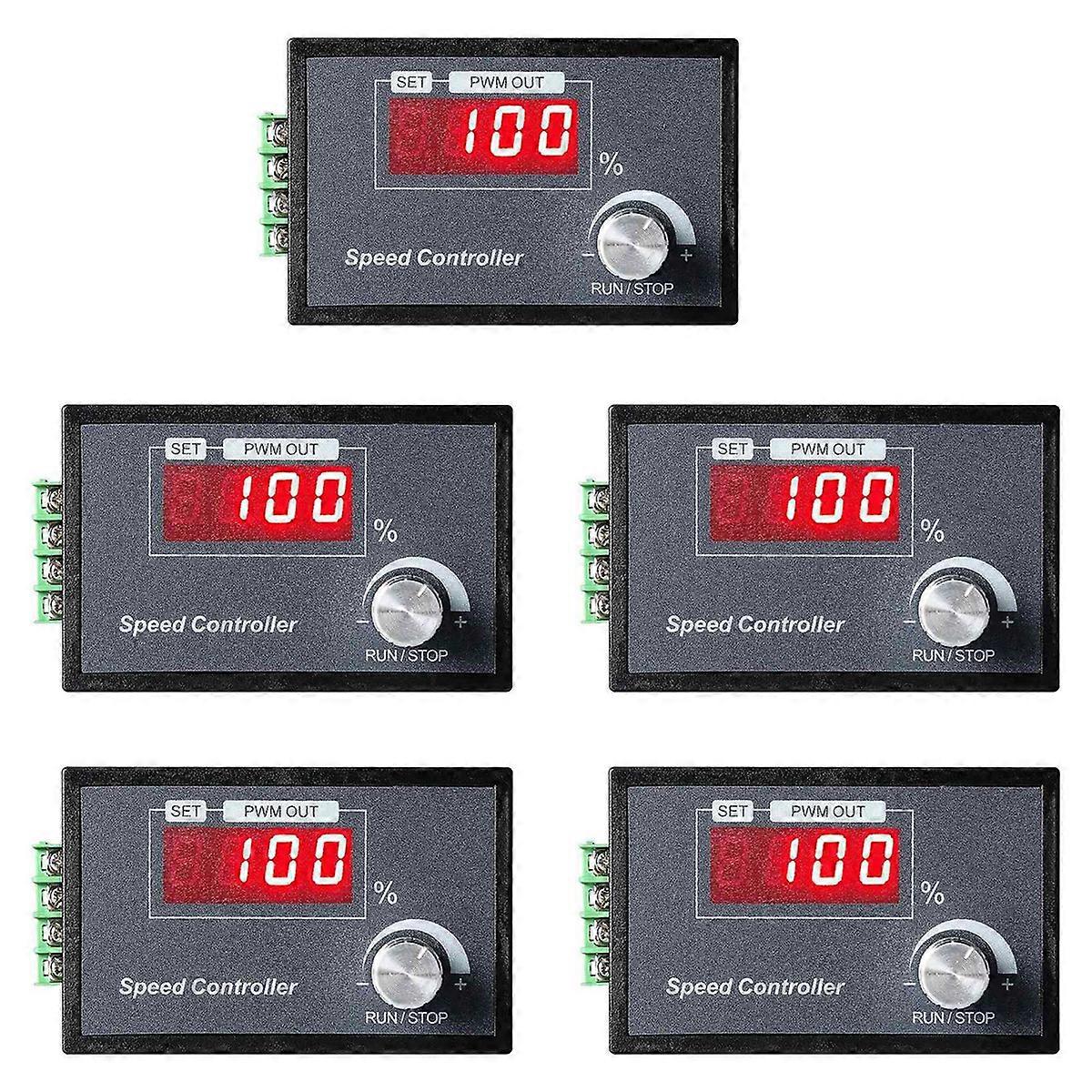 PWM DC Motor Speed Controller 6-60V 30A with Digital Display & PCB
