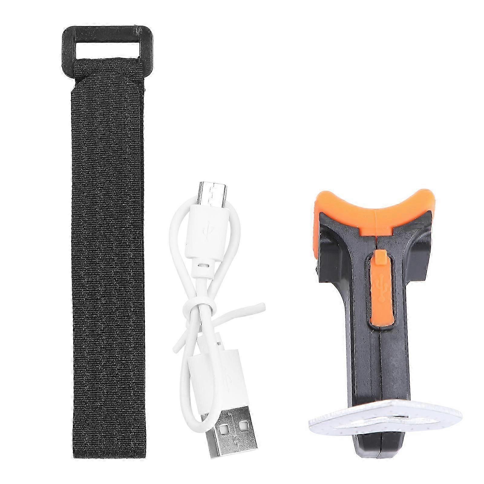 1pc Tail Light Usb Charging Mountain Night Riding Light (Random Button Color)