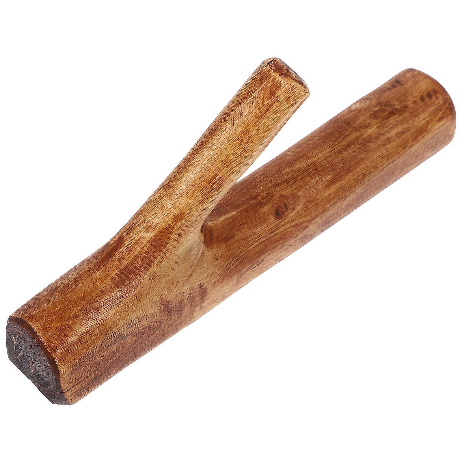 Decorative Wood Hooks Self Adhesive Wall Hangers Homeowners Bathroom Accessories 1 Set