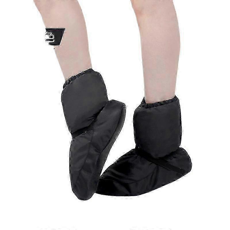 Bottes d'exercice pour femmes Chaussures de danse classique courtes rembourrées en coton