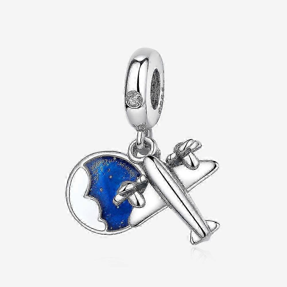 925 Sterling Silver Suitcase Charm for Pandora Bracelets
