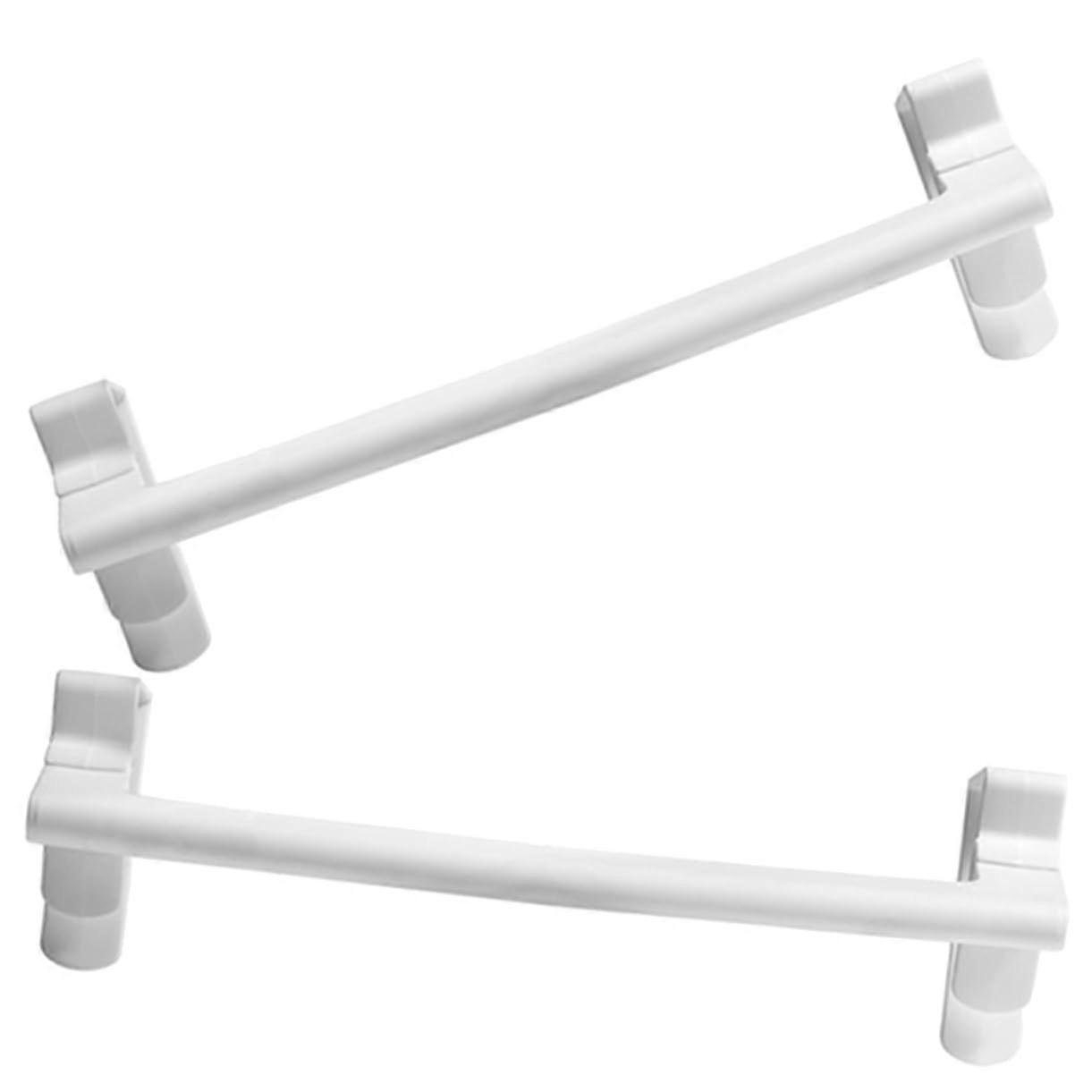 2 pieces wardrobe towel hanging rod without punching, towel holder, rag organizer