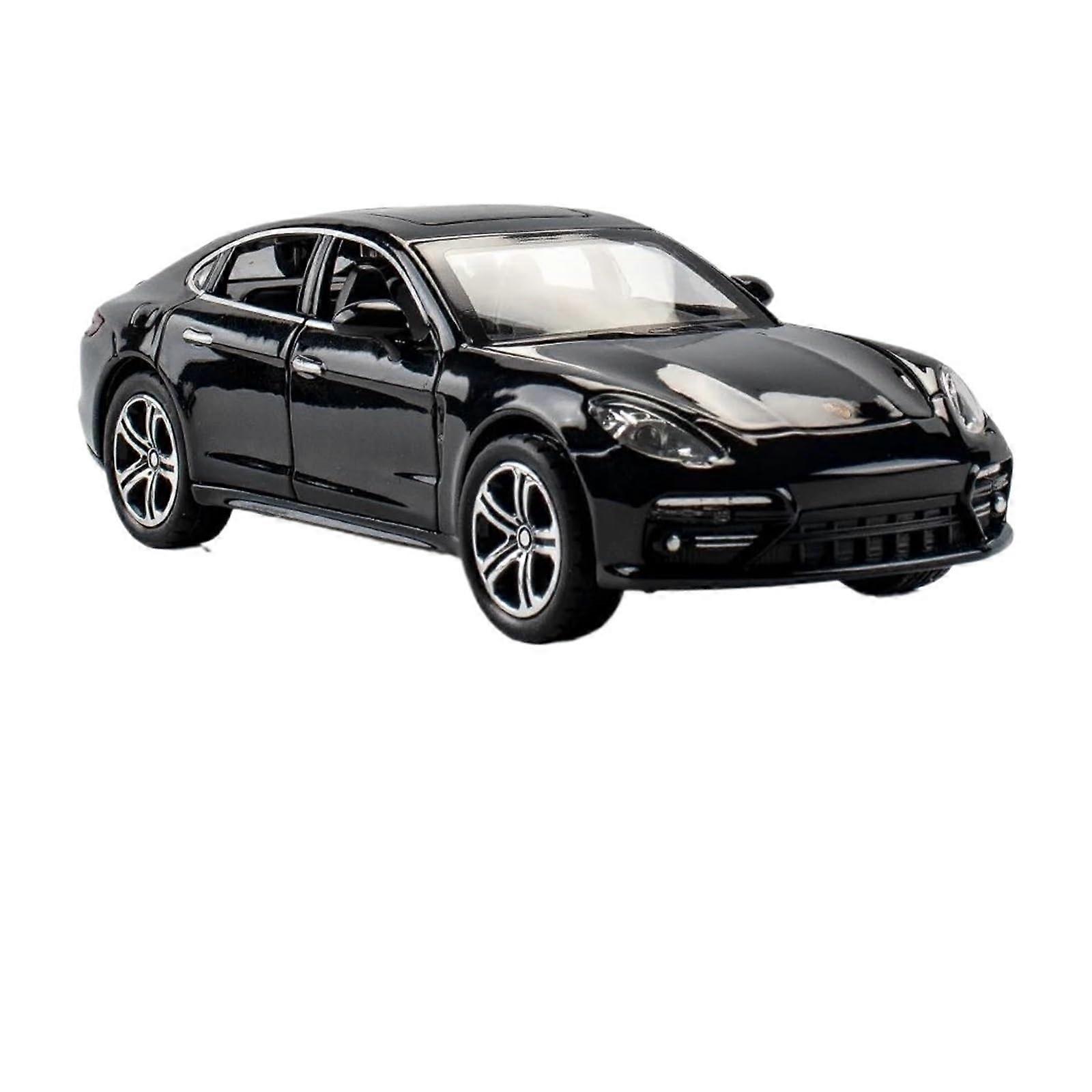 Miniature Models 1:32 Alloy Car Model with Sound and Light Features, Black Hobby Decoration