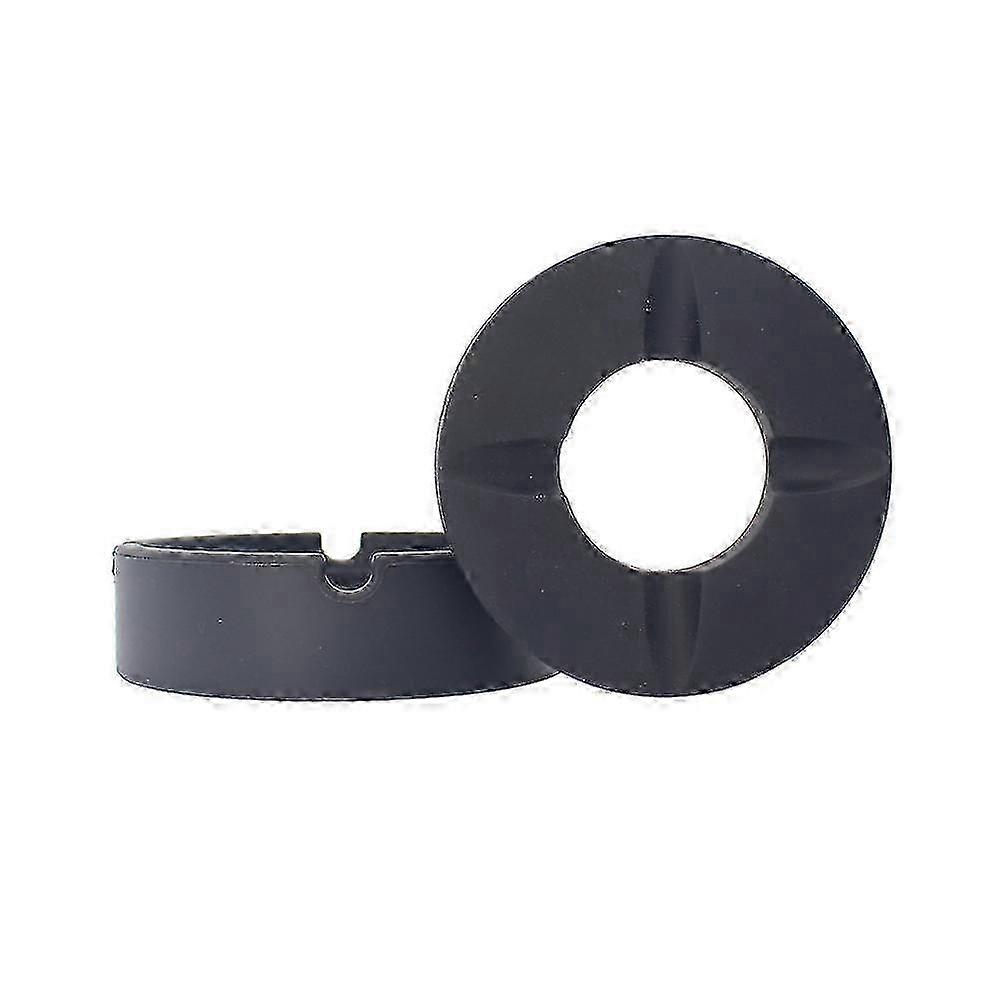 ふた付きラウンドクリエイティブシリコン灰皿 - 家庭用およびオフィス用のフライ防止灰