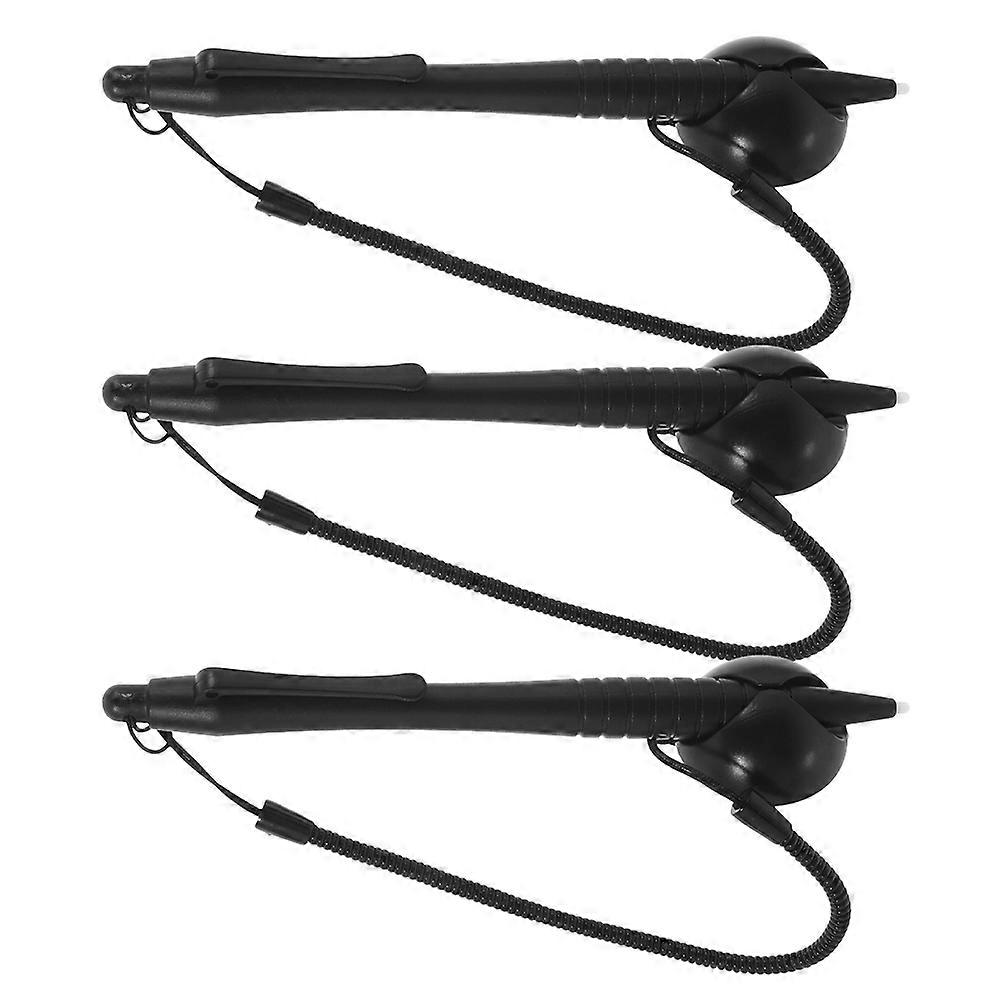 3 Pcs Resistive Screen Stylus Pens with Spring Rope and Base – Durable Touch Painting Pens Compatible with Tablets and Smartphones for Drawing,